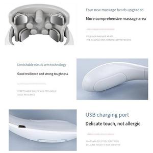 Masajeador de cuello eléctrico inteligente con 6 nodos, 3 niveles de velocidad y máquina masajeadora de calor personalizable - Product Image 5