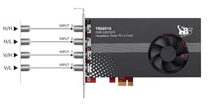 DVB-S2X/S2 16 Tuner Card <strong>Digital</strong> Satellite TV <strong>Receiver</strong> IPTV Streaming Card for Broadcasting <strong>Digital</strong> Content Delivering TBS 6916 - Product Image 3