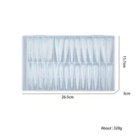 Système d'extension d'ongles réutilisable en plastique, couverture complète, pour doigts, couleur transparente, ongles longs, double forme