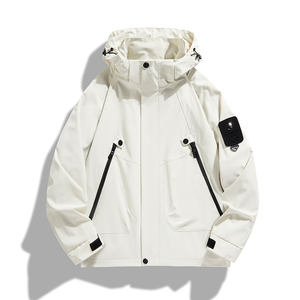 Chaqueta de una sola capa de alta calidad para hombre y mujer, con capucha, estilo gabardina delgada, ideal para grupos de viaje al aire libre en primavera y otoño. - Product Image 1