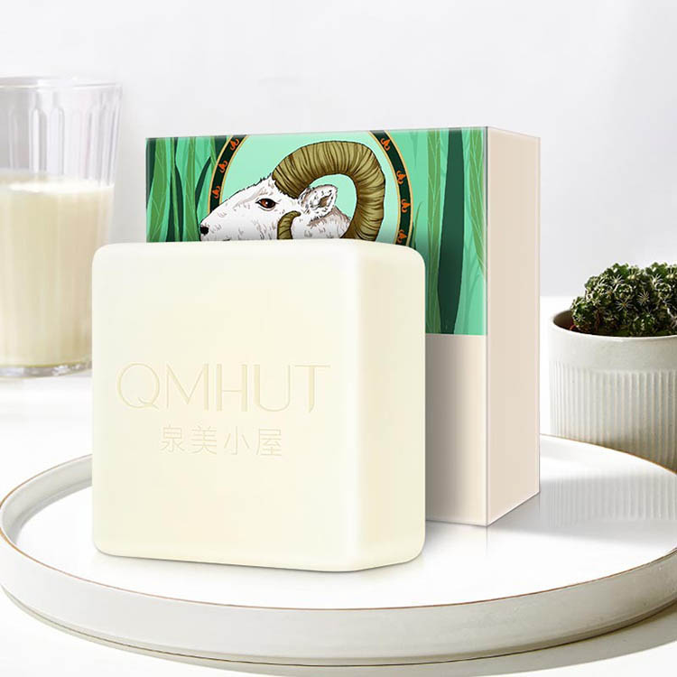 OEM частная марка, натуральный уход за лицом, мыло с морской солью, очищающее Отбеливающее органическое мыло ручной работы с козьим молоком