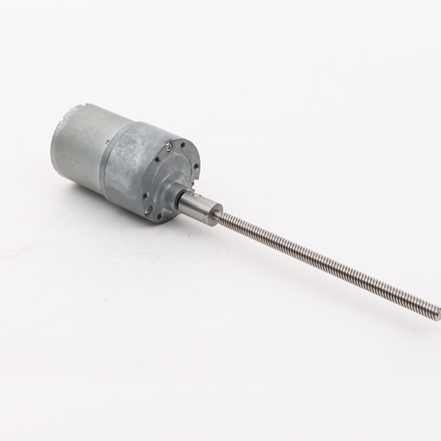 Low Speed High Torque Dc Motor 12v Dc High Torque Geared Motor Gear Reduction Motor with Lead Long Screw Shaft