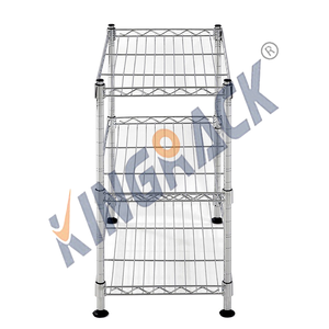 מדף אחסון מתכוונן למטבח, 3 קומות, מצופה כרום שחור, 30x18x36 אינץ', קיבולת 500 ליברות, מתאים לצנצנות תבלינים - Product Image 4