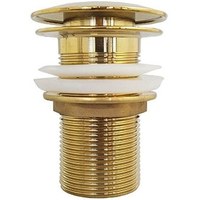 Accesorios de baño asequibles personalizados Desagüe de fregadero de fácil instalación Tapones emergentes dorados Tapones de limpiador de lavabo de mano y drenaje
