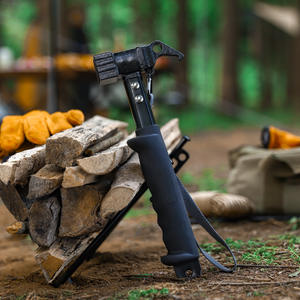 Martillo de camping para exteriores con mango de goma suave, martillo de acero fundido para estacas de tienda de campaña y lona, herramienta extractora de clavos a prueba de viento - Product Image 2