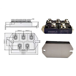 Pont redresseur triphasé MDS200P-16 MDS100A1600V 100A 150A 200A 250A MDS250P-16 MDS1501654N - Product Image 4