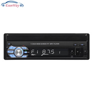 1Din 7 "HD Radio retráctil del coche de la pantalla táctil de Radio Estéreo 2 DIN/<span class=keywords><strong>FM</strong></span>/MP5 jugador/MP3/USB/AUX Radio Estéreo - Product Image 2