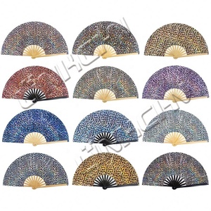 Popular <b>Large</b> Holographic Hand <b>Fan</b> for Electric Music Festival - Product Image 2