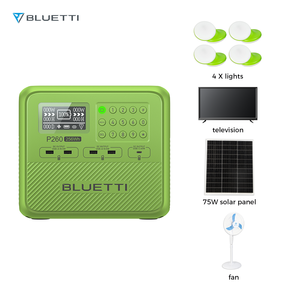 <span class=keywords><strong>Kit</strong></span> de Energía <span class=keywords><strong>Solar</strong></span> Renovable <span class=keywords><strong>BLUETTI</strong></span> con Batería de 256 Wh y Luces LED para Hogares en Mozambique, <span class=keywords><strong>Kit</strong></span> de Panel <span class=keywords><strong>Solar</strong></span> Fuera de la Red - Product Image 1