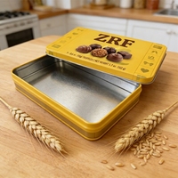 Boîte d'emballage pour biscuits en métal, écologique, recyclable, en acier étamé, de qualité alimentaire