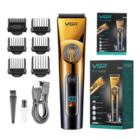 Tondeuse à cheveux professionnelle sans fil rechargeable VGR V-663 IPX6 étanche pour hommes