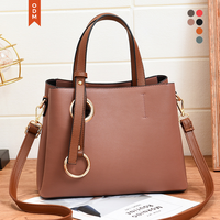 Sac à main tendance et élégant de couleur unie pour femme – Sac à bandoulière de luxe pour le shopping