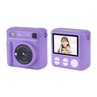 Cámara de Impresión Instantánea Digital para Niños H12, Pantalla IPS HD de 2.4 Pulgadas, Fotografía HD de 2400W, Grabación de Video de 720P, Cámara DV de 600 mAh