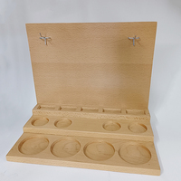 Support pour testeur de parfum cosmétique personnalisé plateau pour bouteille d'huile support pour bouteille d'huile essentielle en bambou avec logo gravé pour présentation