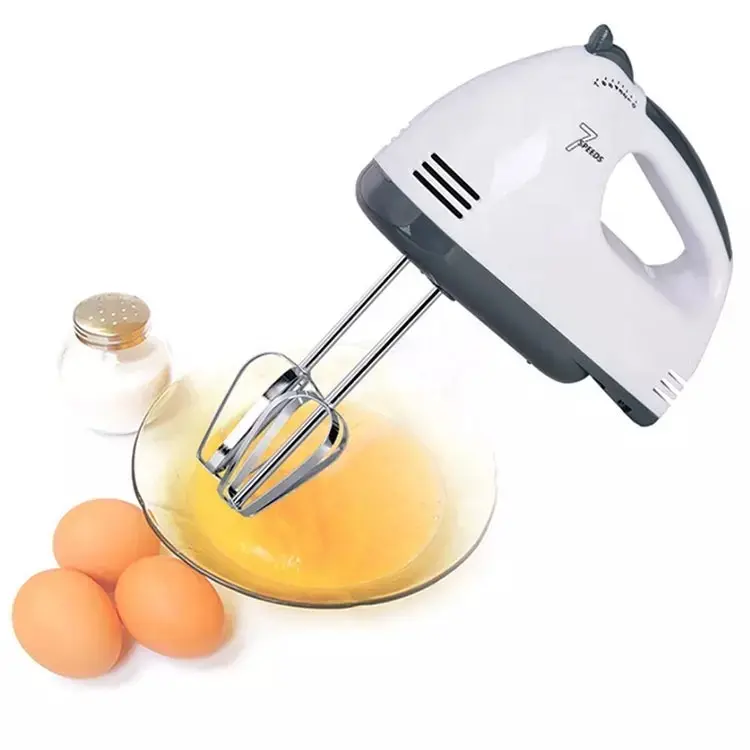 Multi Kitchen Helper 7 Speed Electric Hand Egg Beater Whisk Cake Bread Dough Processors Food Mixers