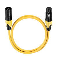 Cable DMX de 3 Pines Colorido, Cable de Señal XLR Macho a Hembra para Controlador de Iluminación de Escenario, Equipo de DJ