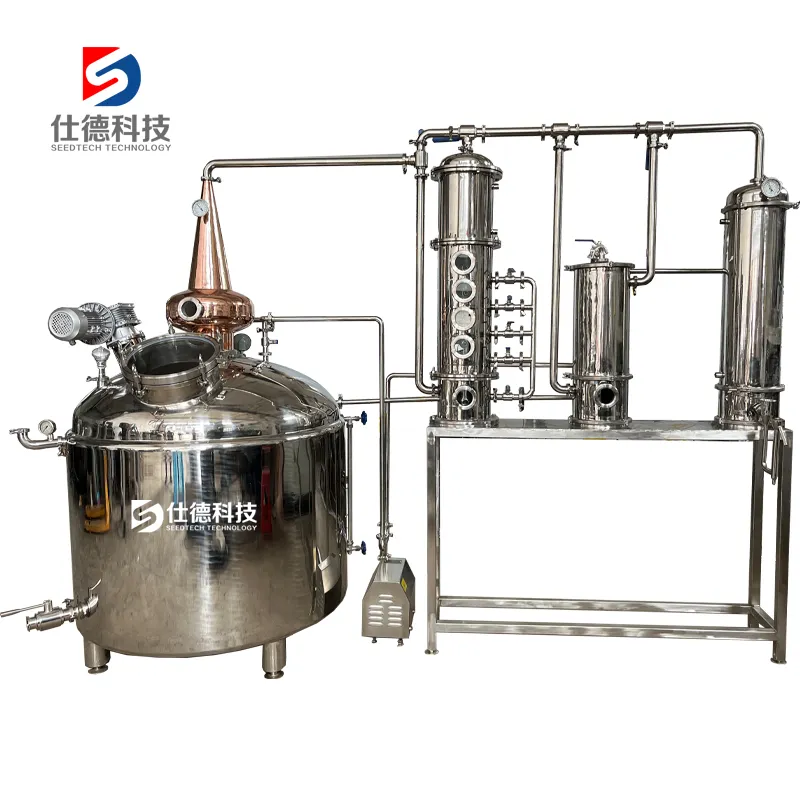 200L 500L 600L 700L Electric Heating Alcohol Still Distillation Brand New Beer Alambic For Sale