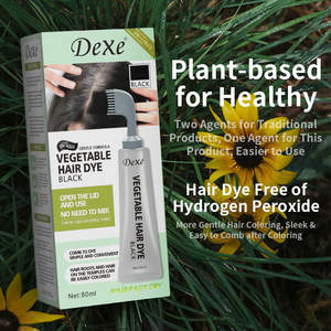 Dexe Juste pour Nouveau Produit Meilleure Vente Permanent Noir Rapide Noir Cheveux Teinture Peigne Cheveux Teinture Crème Marque Privée Oem Odm Hommes - Product Image 5