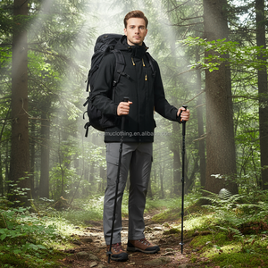 Chaqueta de Esquí Unisex con Capucha, Impermeable, Acolchada, Rellena de Algodón, Corte Holgado, Transpirable, Resistente al Viento, con Cierre, 100% - Product Image 2