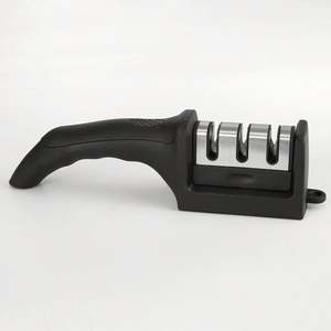 Black 3-Stage Tungsten & Ceramic Eco-Friendly Coarse Grit Kitchen <b>Knife</b> <b>Sharpener</b> - Product Image 5