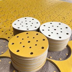 Premium zımpara diskleri 4.5 inç 40 Grit 115mm gözenekli aşındırıcı diskler zımpara-rastgele cırt cırt için altın yuvarlak Orbital zımpara makinesi - Product Image 4