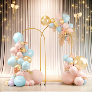 Arco <span class=keywords><strong>de</strong></span> boda transfronterizo para decoración <span class=keywords><strong>de</strong></span> escenarios, soporte para flores, arco dorado para fiestas <span class=keywords><strong>de</strong></span> boda 001 - Product Image 1