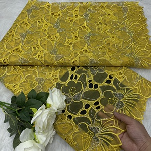Tela de encaje francés de organza con lentejuelas y cuentas, malla brillante, guipur, patrón de concha, para vestido de fiesta de boda, Austria, venta al por mayor en China - Product Image 1