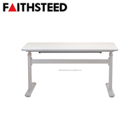 Ensemble de bureau et chaise réglables pour enfants à prix abordable avec étagère pour l'école à domicile et le bureau d'ordinateur en classe