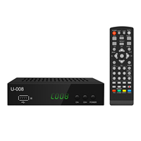 Récepteur de chaînes de télévision en direct gratuit mini télévision numérique portable H264 ATSC FTA 4k hd tuner convertisseur d'interface décodeur