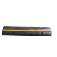 Rampa de Goma Resistente para Carreteras, Protector de Cables de Goma Flexible, Reductor de Velocidad Antideslizante para Entradas de Vehículos, Cubierta de Cables Resistente de 1 Canal