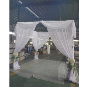 Aluminum adjustable drapes and curtains <b>backdrop</b> <b>stand</b> wedding used pipe and drape - Product Image 1