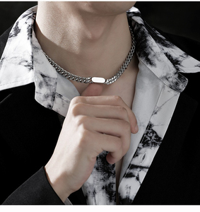 Collar <span class=keywords><strong>de</strong></span> Cadena <span class=keywords><strong>de</strong></span> Acero <span class=keywords><strong>de</strong></span> Titanio para <span class=keywords><strong>Hombre</strong></span>, Resistente a <span class=keywords><strong>la</strong></span> Decoloración, Simple y Versátil, <span class=keywords><strong>de</strong></span> Alta Gama, Personalizado para Mujer, Superventas - Product Image 6