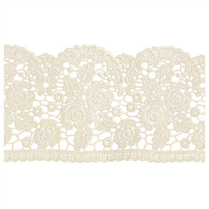 Renda de algodão embrijado solúvel em crochê, atacado, estilo retrô, nova cor, vazada, água, renda, para luolita, roupas - Product Image 4