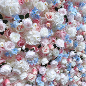 DKB 2024 arrotolare la parete del fiore arrotolare il rettangolo colorato arrotolabile la parete del tessuto della parete arrotola i <span class=keywords><strong>fiori</strong></span> artificiali <span class=keywords><strong>tenda</strong></span> della parete 8x8 piedi - Product Image 5