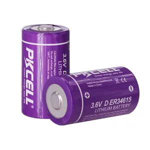 PKCELL de marca, de alta calidad LS33600 ER34615M 3,6 V 14Ah de litio de la batería del tamaño de D ER34615