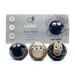 100% boules de séchage en laine de qualité supérieure pour Darks Lot de 3 <span class=keywords><strong>assouplissant</strong></span> naturel écologique et fait à la main - Product Image 1