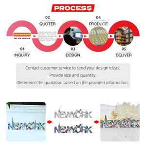 Atrações modernas personalizadas do curso dos ímãs do refrigerador do metal e lembranças do marco - Product Image 5