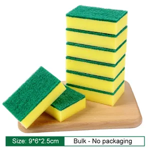 Eco Non-scratch Dish Scrub Sponges For Cleaning Scouring Pad Kitchen Sponges Dishes Pans Scrubbing Sponges
