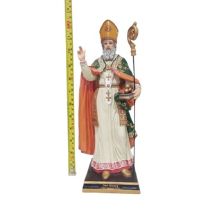 China Factory Resin <span class=keywords><strong>San</strong></span> Nicola Religiöse Statue Handwerk Christliche Geschenke Home Desk Dekor Figur Katholische Religiöse Gegenstände - Product Image 5