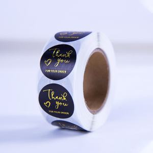 Autocollants adhésifs personnalisés, couleurs CMYK, imperméables, résistants au soleil, formes oblongues, feuilles d'autocollants de remerciement pour boîtes alimentaires, emballages de bougies - Product Image 5