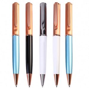 Heavy Brass Metal Promotional Ballpoint <b>Pen</b> with Custom Logo Sports Design 1.0mm Tip Black Ink Non-Erasable Customizable <b>Colors</b> - Product Image 1