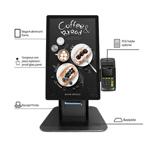 Varejo tela de toque desktop android, windows, restaurante, tablet, encomenda de autoserviço, kiosk