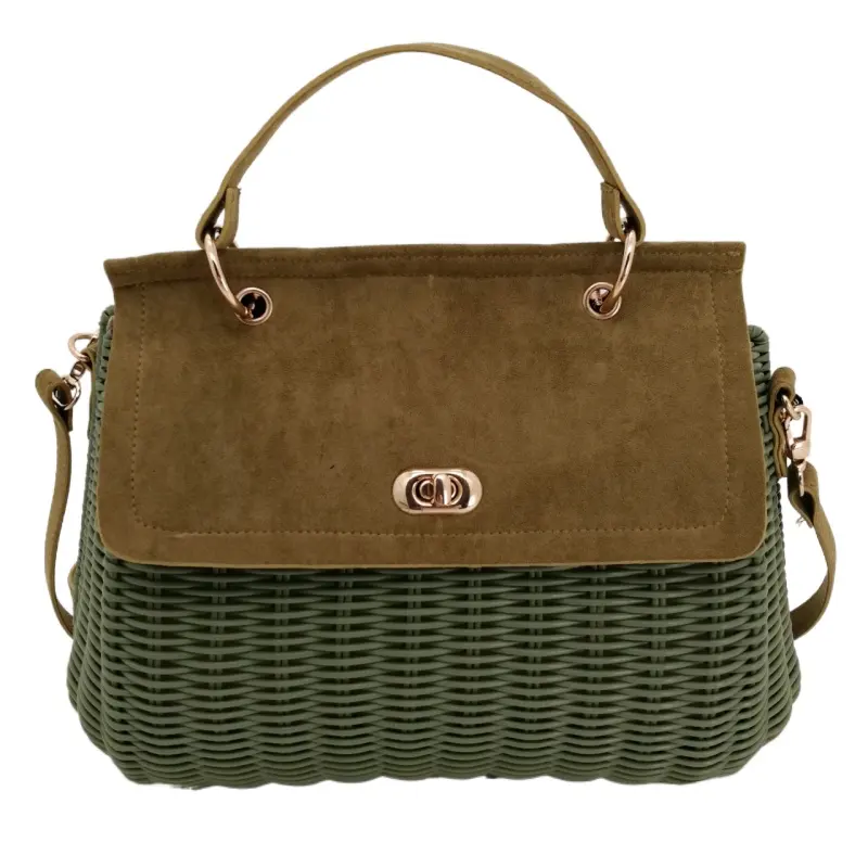 Manufacturers promote high quality Online Shopping Wicker Handbag Basket Rattan Summer Women Straw Bag