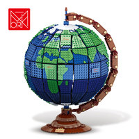 Ensemble de blocs de construction éducatifs XMORK STEM Globe Terrestre 2494 pièces, modèle de carte du monde géographique, ornement de bureau, jouet pour adolescents