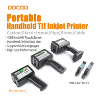 Impresora de inyección de tinta TIJ DOCOD G50 portátil con codificador oculto, control WiFi, cálculo instantáneo de costos y codificación de fechas por lotes