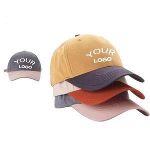 Personalized Custom Logo Adjustable Washed Dad Cap Vintage Style Plain Baseball <b>Hat</b> <b>for</b> Adults Sporty - Product Image 1