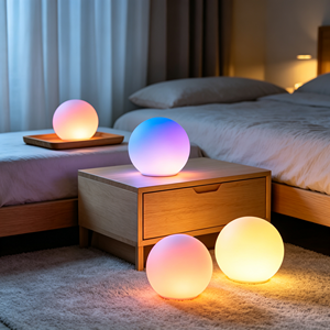 Lampe globe LED à changement de couleur 15 cm, lumière d'ambiance pour Noël, <span class=keywords><strong>IP65</strong></span>, intérieur/extérieur, pour la décoration d'un salon - Product Image 1