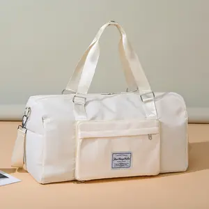 Grande Capacidade Folding Travel Duffel Bag Tote Expansível Mulheres Dobrável Impermeável Duffel Bag Para Viagens