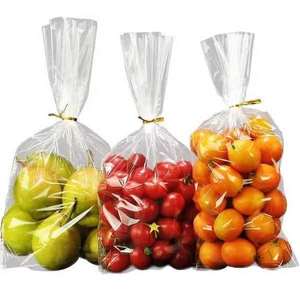Large Custom Printed Transparent Plastic Bag Food Grade BOPP <b>Material</b> for Fruit and Flour Packaging High Quality Food Grade - Product Image 1