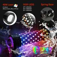 Luces LED de Antena Impermeables para UTV, Luces Láser Alien Fat Whip con Control Remoto, Antenas LED para RZR ATV